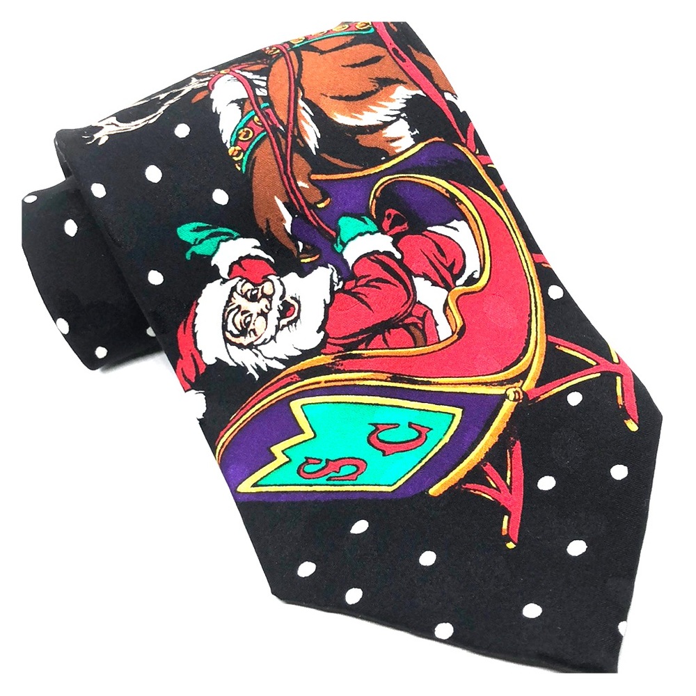 Addiction Santa & His Reindeer Tie